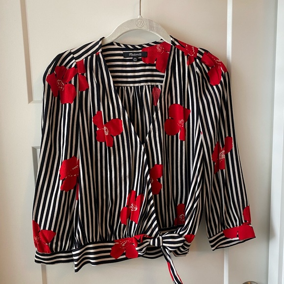 Madewell tropical print blouse XXS - Picture 1 of 3